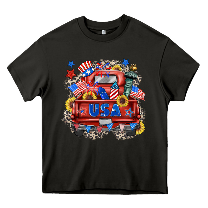Usa Truck Heavy Core Tee by Zillion Design Studio | Teevron