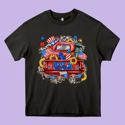Usa Truck Heavy Core Tee Designed By Zillion Design Studio