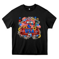 Black usa truck Heavy Core Tee - Zillion Design Studio
