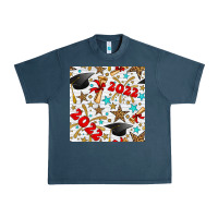 Midnight Navy graduation 2022 seamless pattern Urban Heavy Tee - BundleAndBundleShop