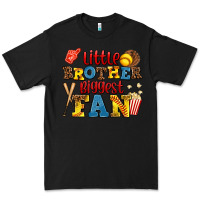 Black little brother biggest fan Premium Tee - AdoDesignShop