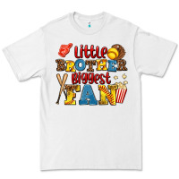 White little brother biggest fan Premium Tee - AdoDesignShop