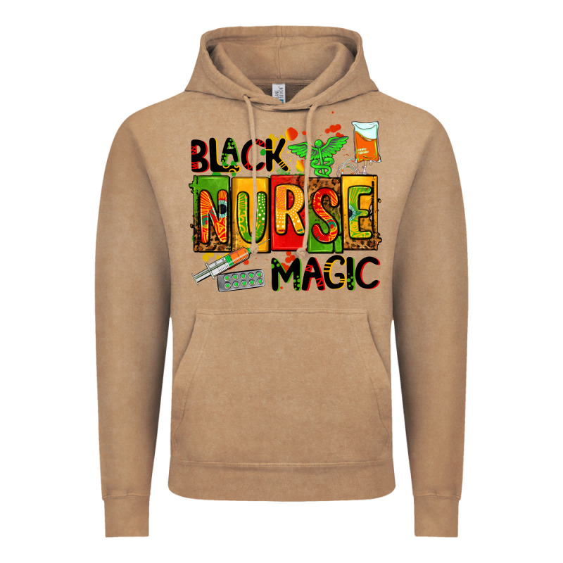 Black Nurse Magic Vintage Hoodie by AdoDesignShop | Teevron