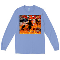 Colony Blue Western Firefighters With Thin Red Line Long Sleeve Tee - LillyAllenDesigns