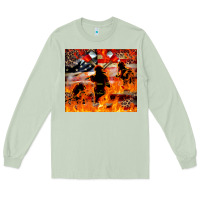 Matcha Western Firefighters With Thin Red Line Long Sleeve Tee - LillyAllenDesigns