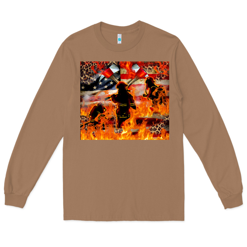 Western Firefighters With Thin Red Line Long Sleeve Tee by LillyAllenDesigns | Teevron