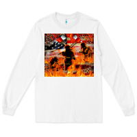 White Western Firefighters With Thin Red Line Long Sleeve Tee - LillyAllenDesigns