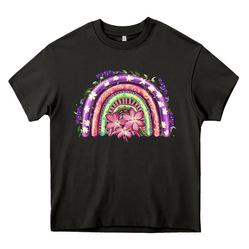 Easter Floral Spring Rainbow Heavy Core Tee by RanaPortraitStore | Teevron