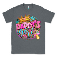 Charcoal Heather daddys girl Classic Tee - NancyCooperArtShop