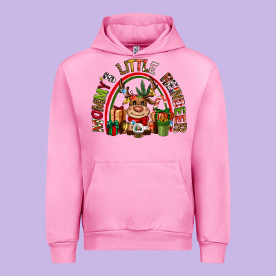 Mommys Little Reindeer Christmas Urban Hoodie Designed By Cowgirlartshop