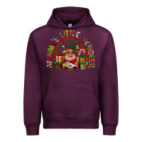 Mauve Wine mommys little reindeer christmas Urban Hoodie - CowGirlArtShop