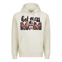 Hot Mess Mom Messy Bun Premium Hoodie | Teevron