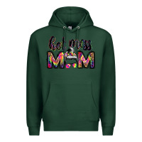Sports Green hot mess mom messy bun Premium Hoodie - JahusDesignShop