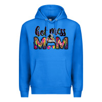 True Royal hot mess mom messy bun Premium Hoodie - JahusDesignShop