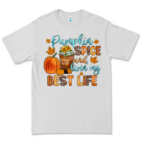 Dove Grey pumpkin spice and livin  my best life Premium Tee - Zillion Design Studio