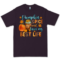 Plum pumpkin spice and livin  my best life Premium Tee - Zillion Design Studio