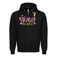 Black my bus full of sweet hearts Zipper Hoodie - MaliasSmallBusiness
