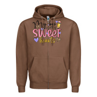 Chestnut my bus full of sweet hearts Zipper Hoodie - MaliasSmallBusiness