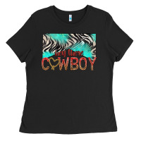 Black hey there cowboy Ladies Tee - texasbilliewilder