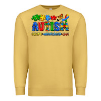 Antique Gold autism accept understand love Premium Sweatshirt - Artiststas
