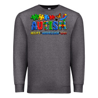 Charcoal Heather autism accept understand love Premium Sweatshirt - Artiststas