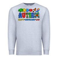 Heather Grey autism accept understand love Premium Sweatshirt - Artiststas