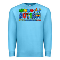 Ocean Blue autism accept understand love Premium Sweatshirt - Artiststas