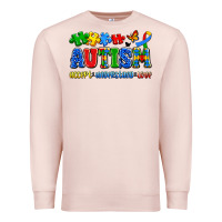 Pale Pink autism accept understand love Premium Sweatshirt - Artiststas