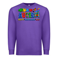 Purple autism accept understand love Premium Sweatshirt - Artiststas