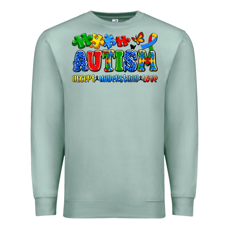 Autism Accept Understand Love Premium Sweatshirt by Artiststas | Teevron