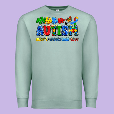 Autism Accept Understand Love Premium Sweatshirt Designed By Artiststas