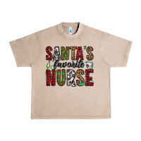French Oak santa's favorite nurse Urban Heavy Tee - Jasminsmagicworld