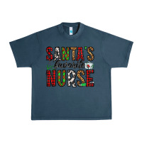 Midnight Navy santa's favorite nurse Urban Heavy Tee - Jasminsmagicworld