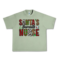 Oil Green santa's favorite nurse Urban Heavy Tee - Jasminsmagicworld