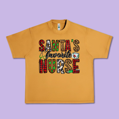 Santa's Favorite Nurse Urban Heavy Tee Designed By Jasminsmagicworld