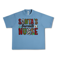 Pebble Blue santa's favorite nurse Urban Heavy Tee - Jasminsmagicworld