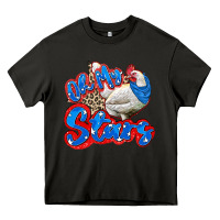 Asphalt oh my stars chicken Heavy Core Tee - Zillion Design Studio