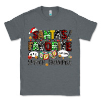 Charcoal Heather santas favorite speech therapist Classic Tee - AdoDesignShop