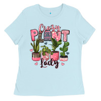 Baby Blue crazy plant lady houseplants Ladies Tee - JahusDesignShop