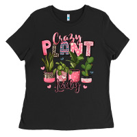 Black crazy plant lady houseplants Ladies Tee - JahusDesignShop