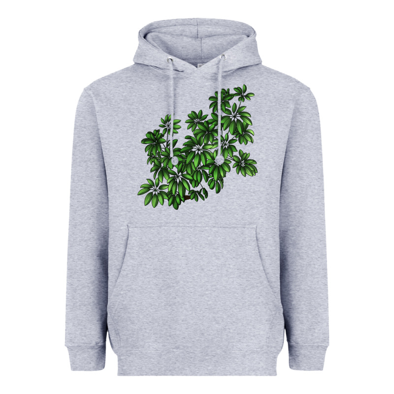 Botanical Schefflera Illustrations Heavyweight Hoodie by LillyAllenDesigns | Teevron