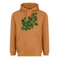 Meerkat Botanical Schefflera Illustrations Heavyweight Hoodie - LillyAllenDesigns