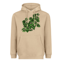 Mushroom Botanical Schefflera Illustrations Heavyweight Hoodie - LillyAllenDesigns