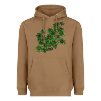 Toasted Coconut Botanical Schefflera Illustrations Heavyweight Hoodie - LillyAllenDesigns