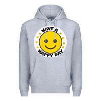 Heather Grey Have A Happy Day Premium Hoodie - Bettercallsaul
