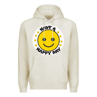 Oatmeal Heather Have A Happy Day Premium Hoodie - Bettercallsaul