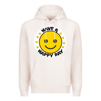 Pale Pink Have A Happy Day Premium Hoodie - Bettercallsaul