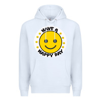 White Have A Happy Day Premium Hoodie - Bettercallsaul