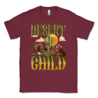 Burgundy desert child cactus Classic Tee - NancyCooperArtShop