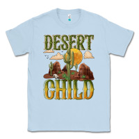 Dusty Blue desert child cactus Classic Tee - NancyCooperArtShop